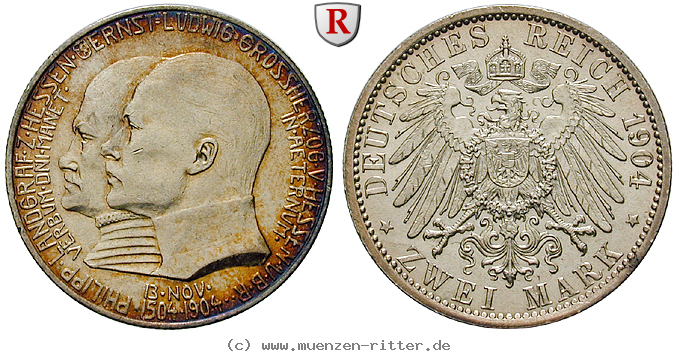 Klicken Sie auf das Bild um es auf Ihrem Rechner zu speichern deutsches-kaiserreich-ernst-ludwig-2-mark/99699.jpg