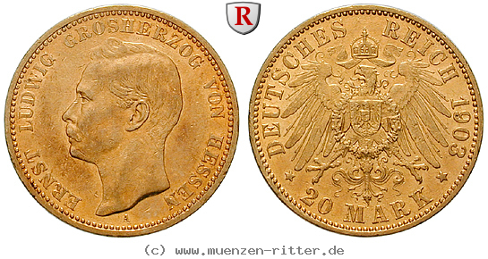 Klicken Sie auf das Bild um es auf Ihrem Rechner zu speichern deutsches-kaiserreich-ernst-ludwig-20-mark/95776.jpg