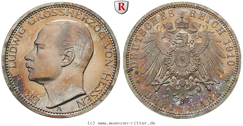 Klicken Sie auf das Bild um es auf Ihrem Rechner zu speichern deutsches-kaiserreich-ernst-ludwig-3-mark/26661.jpg