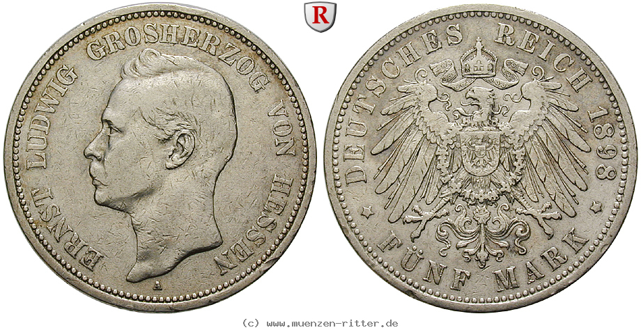 Klicken Sie auf das Bild um es auf Ihrem Rechner zu speichern deutsches-kaiserreich-ernst-ludwig-5-mark/101609.jpg