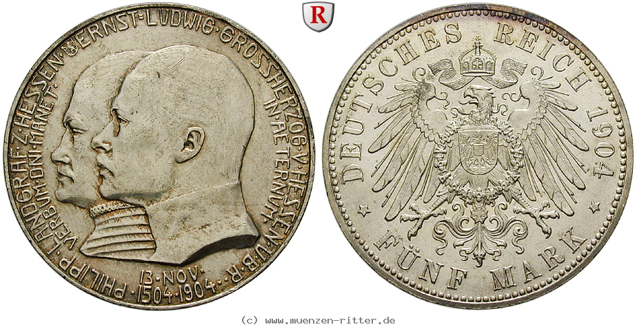 deutsches-kaiserreich-ernst-ludwig-5-mark/102793.jpg