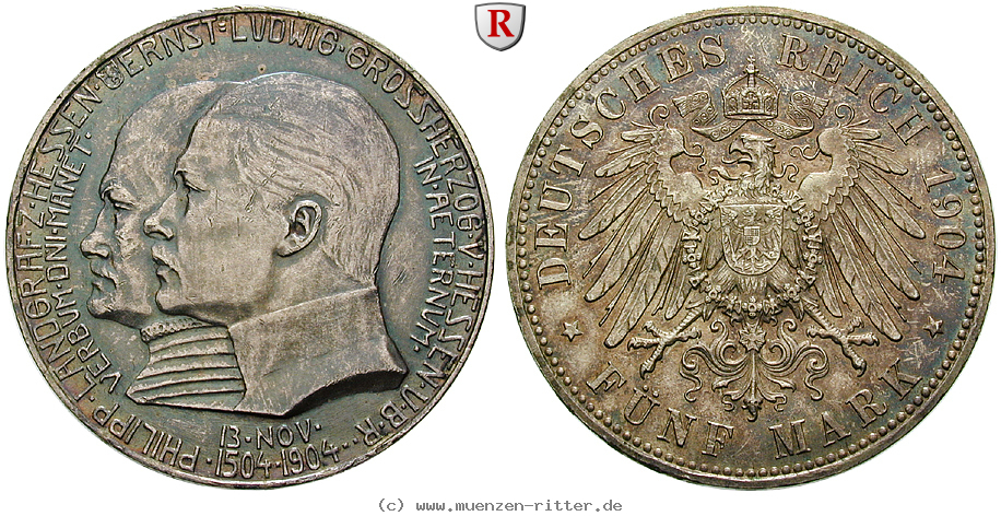 deutsches-kaiserreich-ernst-ludwig-5-mark/62866.jpg