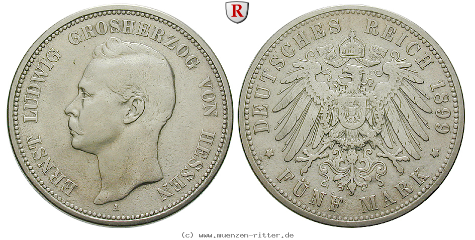 deutsches-kaiserreich-ernst-ludwig-5-mark/89410.jpg