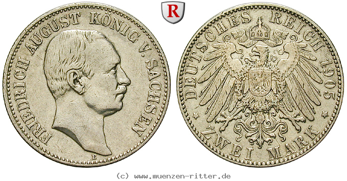 Klicken Sie auf das Bild um es auf Ihrem Rechner zu speichern deutsches-kaiserreich-friedrich-august-iii-2-mark/12132.jpg