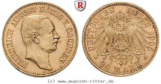 Klicken Sie auf das Bild um es auf Ihrem Rechner zu speichern deutsches-kaiserreich-friedrich-august-iii-20-mark/16732.jpg