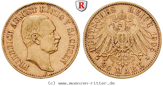 Klicken Sie auf das Bild um es auf Ihrem Rechner zu speichern deutsches-kaiserreich-friedrich-august-iii-20-mark/52355.jpg