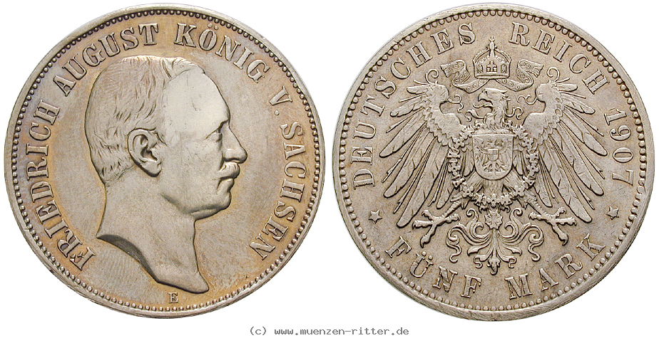 Klicken Sie auf das Bild um es auf Ihrem Rechner zu speichern deutsches-kaiserreich-friedrich-august-iii-5-mark/21467.jpg