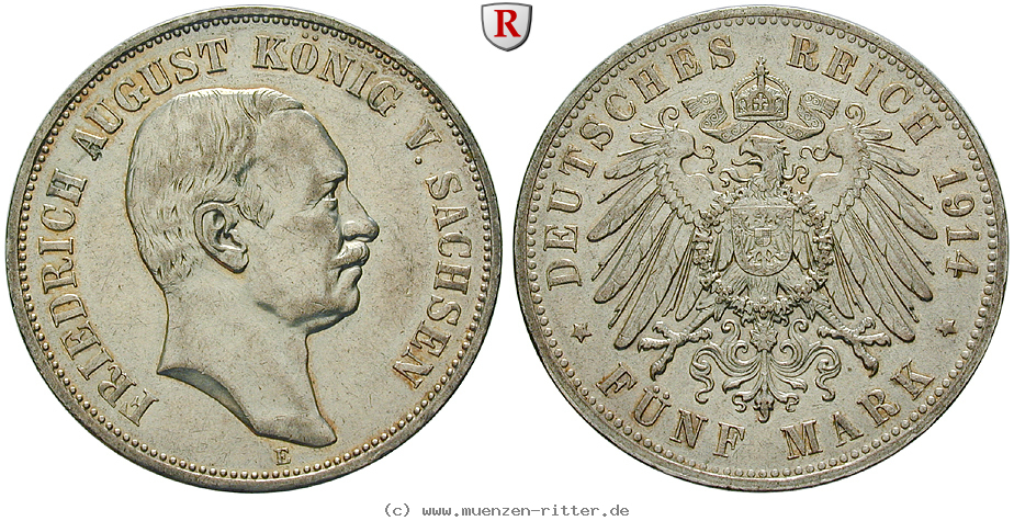 Klicken Sie auf das Bild um es auf Ihrem Rechner zu speichern deutsches-kaiserreich-friedrich-august-iii-5-mark/71121.jpg