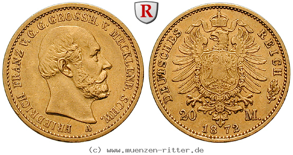 deutsches-kaiserreich-friedrich-franz-ii-20-mark/103405.jpg