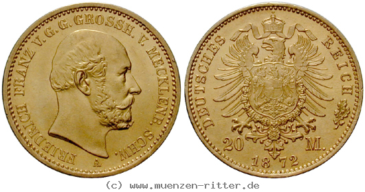 Klicken Sie auf das Bild um es auf Ihrem Rechner zu speichern deutsches-kaiserreich-friedrich-franz-ii-20-mark/ejae10553.jpg