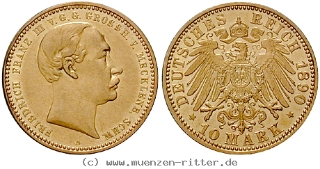 Klicken Sie auf das Bild um es auf Ihrem Rechner zu speichern deutsches-kaiserreich-friedrich-franz-iii-10-mark/ejae11618.jpg