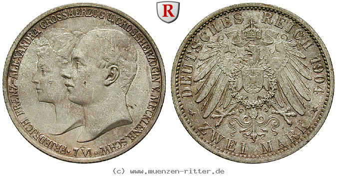 deutsches-kaiserreich-friedrich-franz-iv-2-mark/102590.jpg