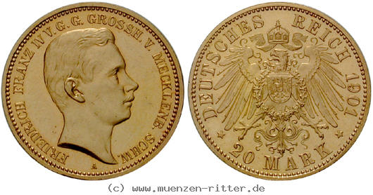 deutsches-kaiserreich-friedrich-franz-iv-20-mark/ejae11384.jpg