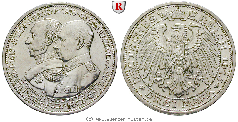 Klicken Sie auf das Bild um es auf Ihrem Rechner zu speichern deutsches-kaiserreich-friedrich-franz-iv-3-mark/60916.jpg