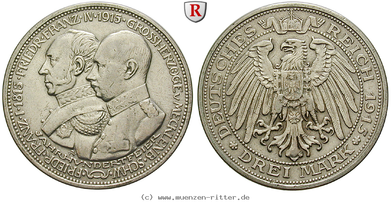 deutsches-kaiserreich-friedrich-franz-iv-3-mark/89065.jpg