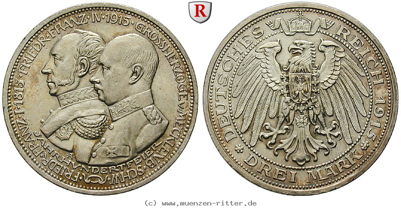 deutsches-kaiserreich-friedrich-franz-iv-3-mark/89590.jpg