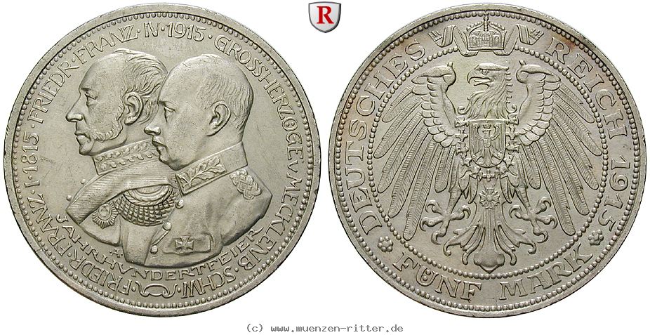 deutsches-kaiserreich-friedrich-franz-iv-5-mark/36246.jpg
