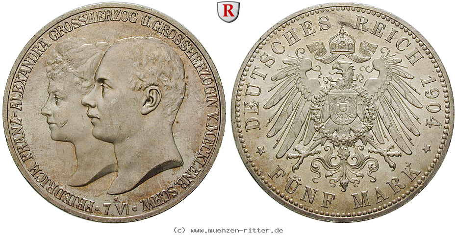 deutsches-kaiserreich-friedrich-franz-iv-5-mark/70985.jpg