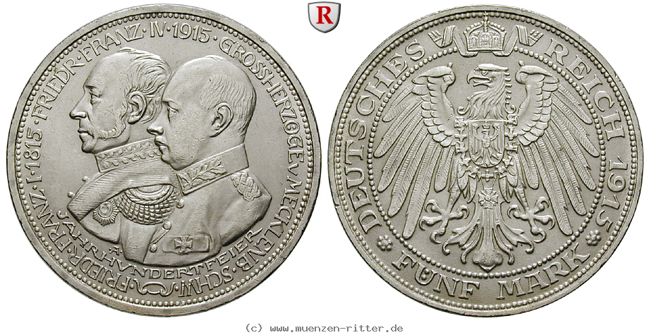 deutsches-kaiserreich-friedrich-franz-iv-5-mark/84844.jpg