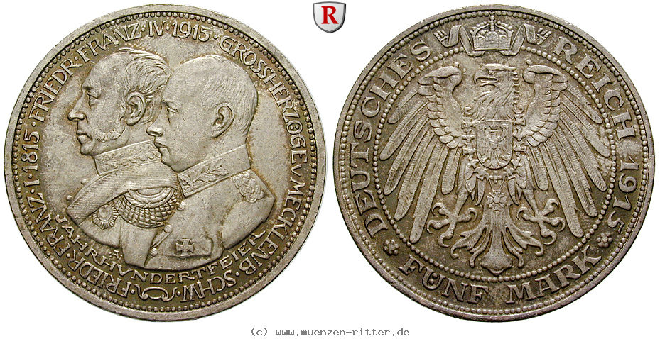 deutsches-kaiserreich-friedrich-franz-iv-5-mark/90447.jpg