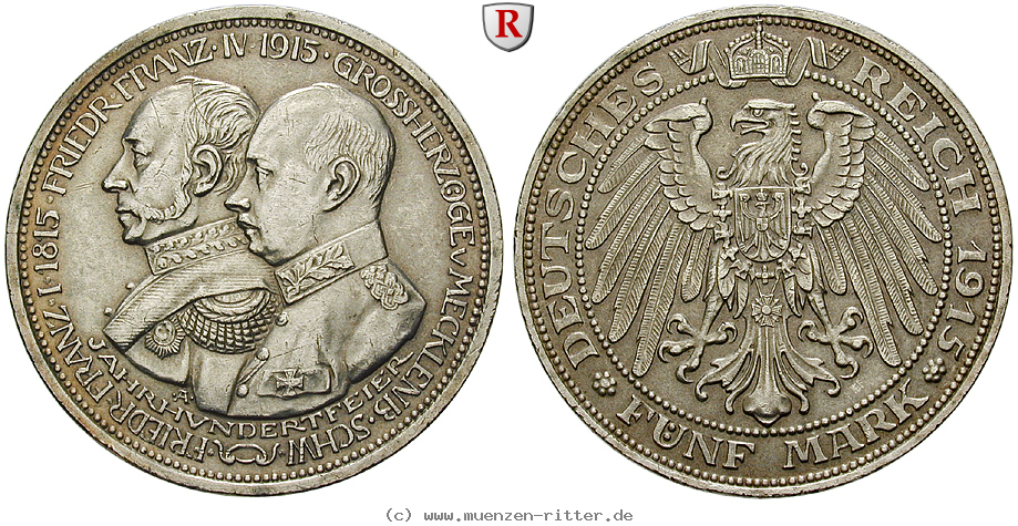 deutsches-kaiserreich-friedrich-franz-iv-5-mark/97547.jpg