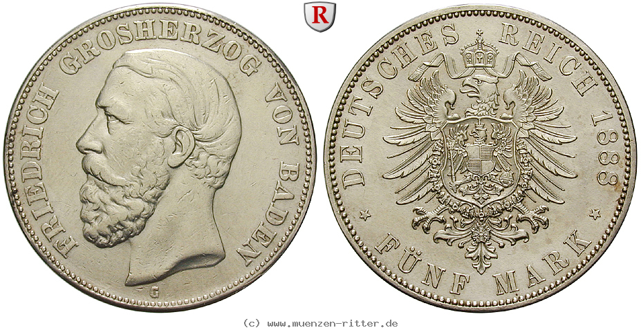 Klicken Sie auf das Bild um es auf Ihrem Rechner zu speichern deutsches-kaiserreich-friedrich-i-5-mark/34110.jpg