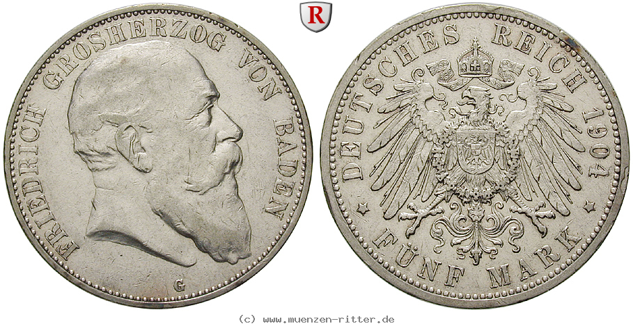 Klicken Sie auf das Bild um es auf Ihrem Rechner zu speichern deutsches-kaiserreich-friedrich-i-5-mark/35060.jpg