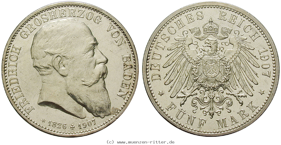 Klicken Sie auf das Bild um es auf Ihrem Rechner zu speichern deutsches-kaiserreich-friedrich-i-5-mark/47383.jpg