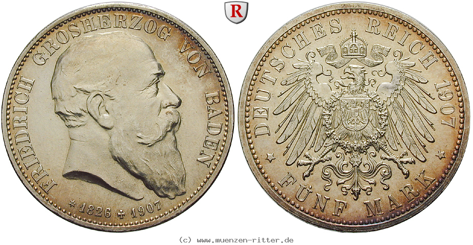 Klicken Sie auf das Bild um es auf Ihrem Rechner zu speichern deutsches-kaiserreich-friedrich-i-5-mark/53606.jpg