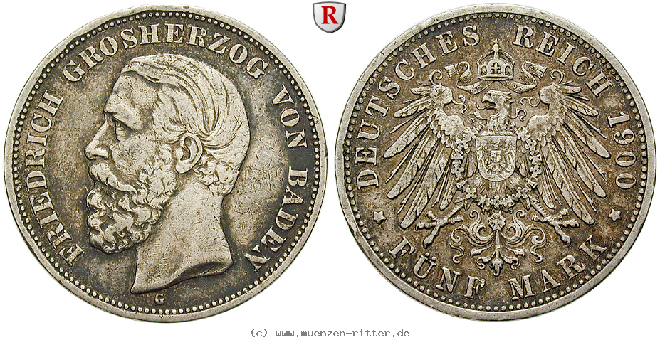 Klicken Sie auf das Bild um es auf Ihrem Rechner zu speichern deutsches-kaiserreich-friedrich-i-5-mark/62910.jpg