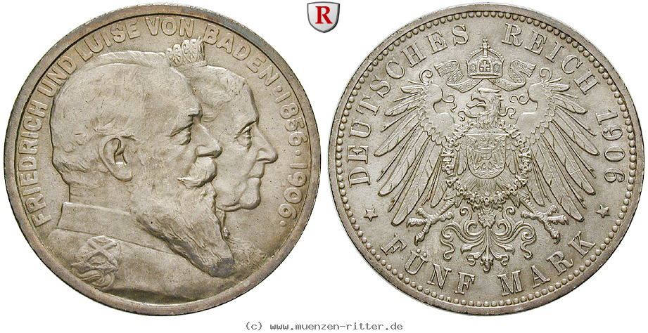 Klicken Sie auf das Bild um es auf Ihrem Rechner zu speichern deutsches-kaiserreich-friedrich-i-5-mark/70952.jpg
