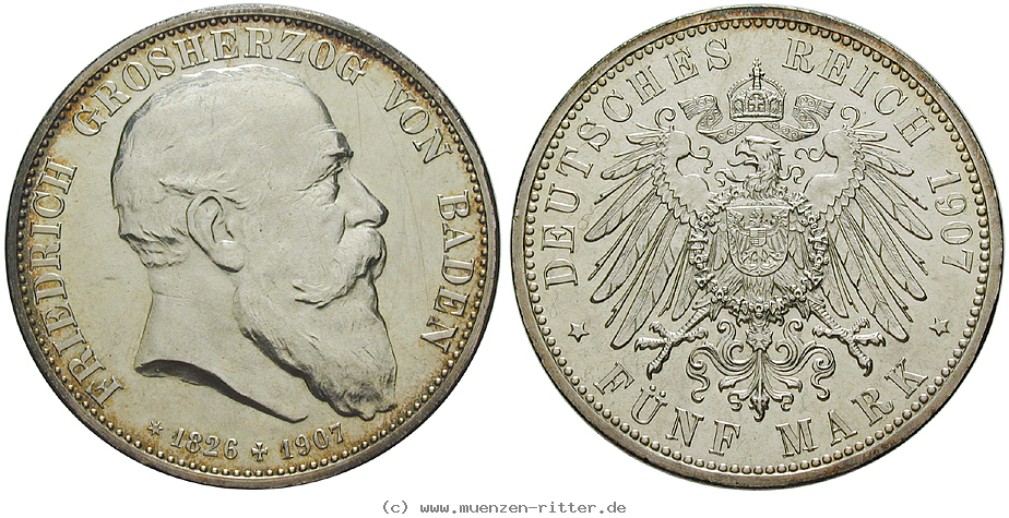 Klicken Sie auf das Bild um es auf Ihrem Rechner zu speichern deutsches-kaiserreich-friedrich-i-5-mark/80649.jpg