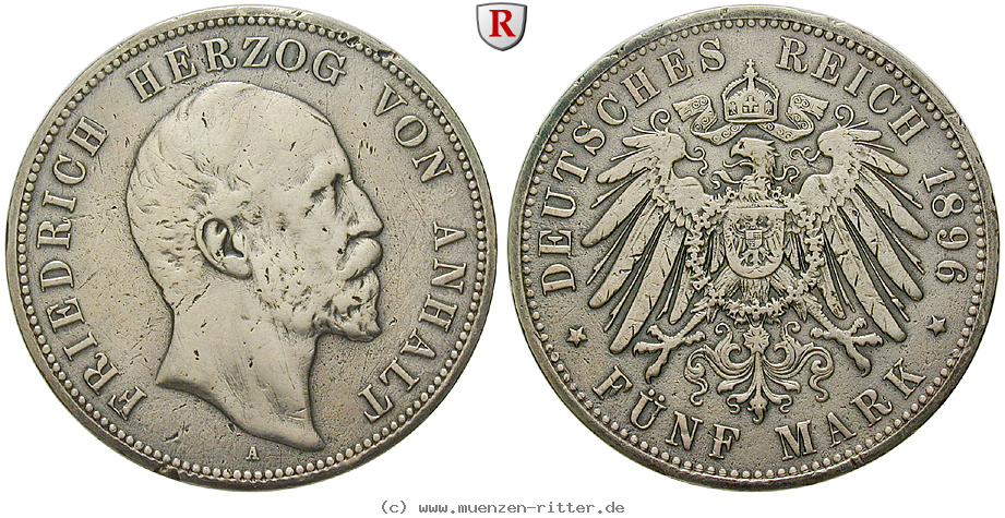 Klicken Sie auf das Bild um es auf Ihrem Rechner zu speichern deutsches-kaiserreich-friedrich-i-5-mark/94737.jpg