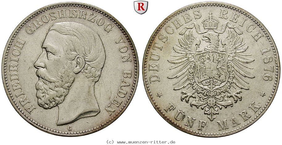 Klicken Sie auf das Bild um es auf Ihrem Rechner zu speichern deutsches-kaiserreich-friedrich-i-5-mark/97044.jpg