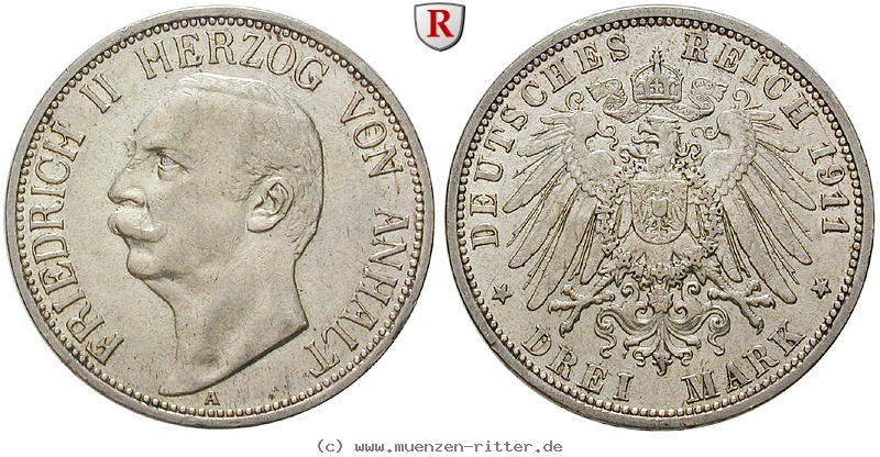 Klicken Sie auf das Bild um es auf Ihrem Rechner zu speichern deutsches-kaiserreich-friedrich-ii-3-mark/ejae10014.jpg