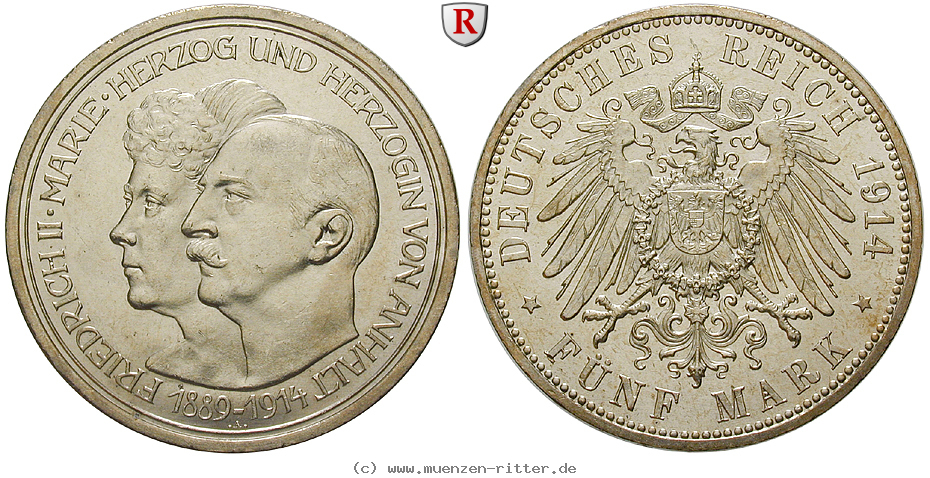 Klicken Sie auf das Bild um es auf Ihrem Rechner zu speichern deutsches-kaiserreich-friedrich-ii-5-mark/58726.jpg