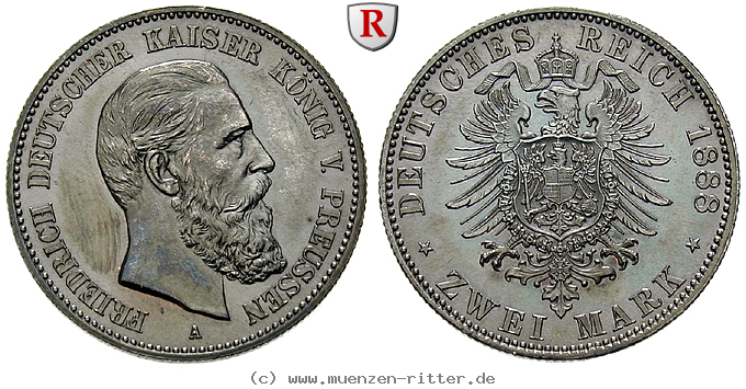 Klicken Sie auf das Bild um es auf Ihrem Rechner zu speichern deutsches-kaiserreich-friedrich-iii-2-mark/100006.jpg