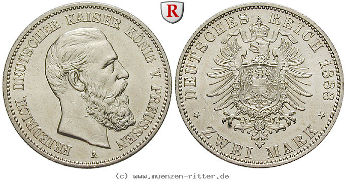 Klicken Sie auf das Bild um es auf Ihrem Rechner zu speichern deutsches-kaiserreich-friedrich-iii-2-mark/38455.jpg