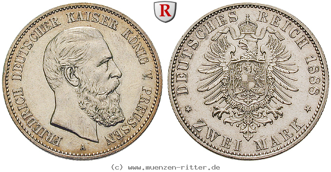 Klicken Sie auf das Bild um es auf Ihrem Rechner zu speichern deutsches-kaiserreich-friedrich-iii-2-mark/97381.jpg