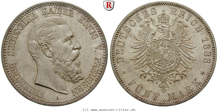 Klicken Sie auf das Bild um es auf Ihrem Rechner zu speichern deutsches-kaiserreich-friedrich-iii-5-mark/103901.jpg