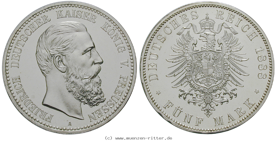 Klicken Sie auf das Bild um es auf Ihrem Rechner zu speichern deutsches-kaiserreich-friedrich-iii-5-mark/18849.jpg