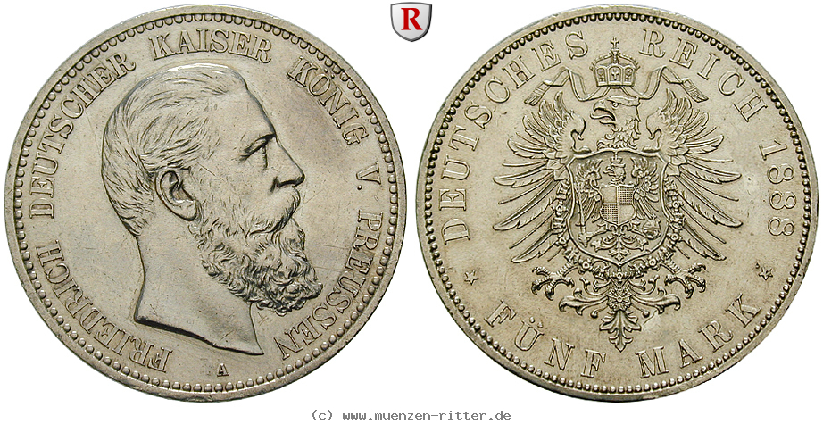 Klicken Sie auf das Bild um es auf Ihrem Rechner zu speichern deutsches-kaiserreich-friedrich-iii-5-mark/96400.jpg