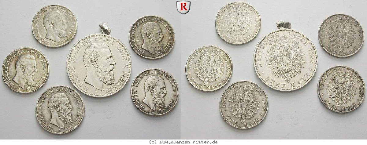 deutsches-kaiserreich-friedrich-iii-satz/75709.jpg