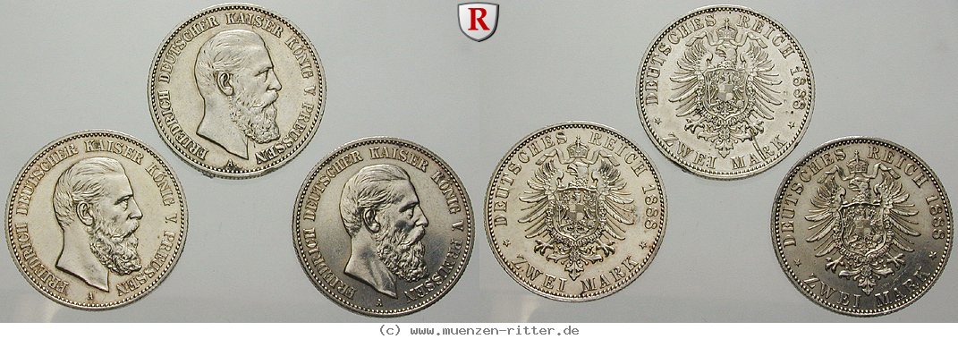 deutsches-kaiserreich-friedrich-iii-satz/78061.jpg