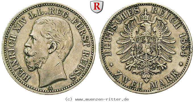 Klicken Sie auf das Bild um es auf Ihrem Rechner zu speichern deutsches-kaiserreich-heinrich-xiv-2-mark/58809.jpg