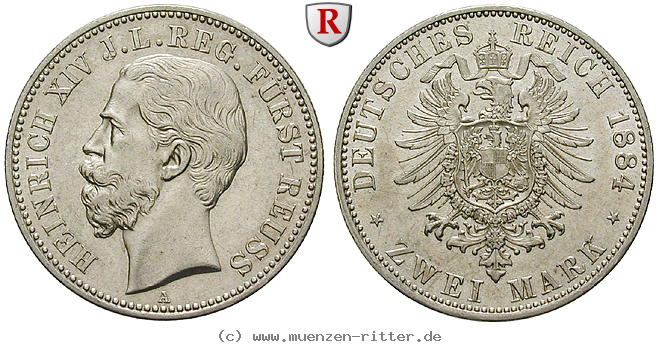 Klicken Sie auf das Bild um es auf Ihrem Rechner zu speichern deutsches-kaiserreich-heinrich-xiv-2-mark/84897.jpg