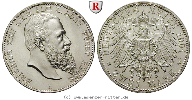 Klicken Sie auf das Bild um es auf Ihrem Rechner zu speichern deutsches-kaiserreich-heinrich-xxii-2-mark/84895.jpg