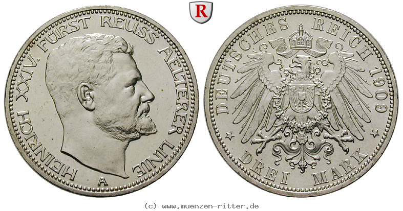 Klicken Sie auf das Bild um es auf Ihrem Rechner zu speichern deutsches-kaiserreich-heinrich-xxiv-3-mark/84896.jpg