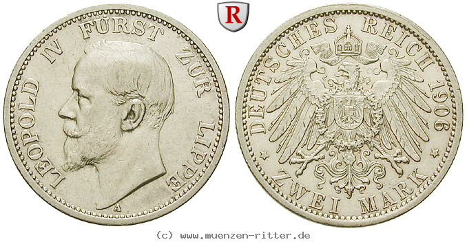Klicken Sie auf das Bild um es auf Ihrem Rechner zu speichern deutsches-kaiserreich-leopold-iv-2-mark/53355.jpg