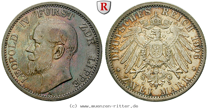 Klicken Sie auf das Bild um es auf Ihrem Rechner zu speichern deutsches-kaiserreich-leopold-iv-2-mark/71003.jpg